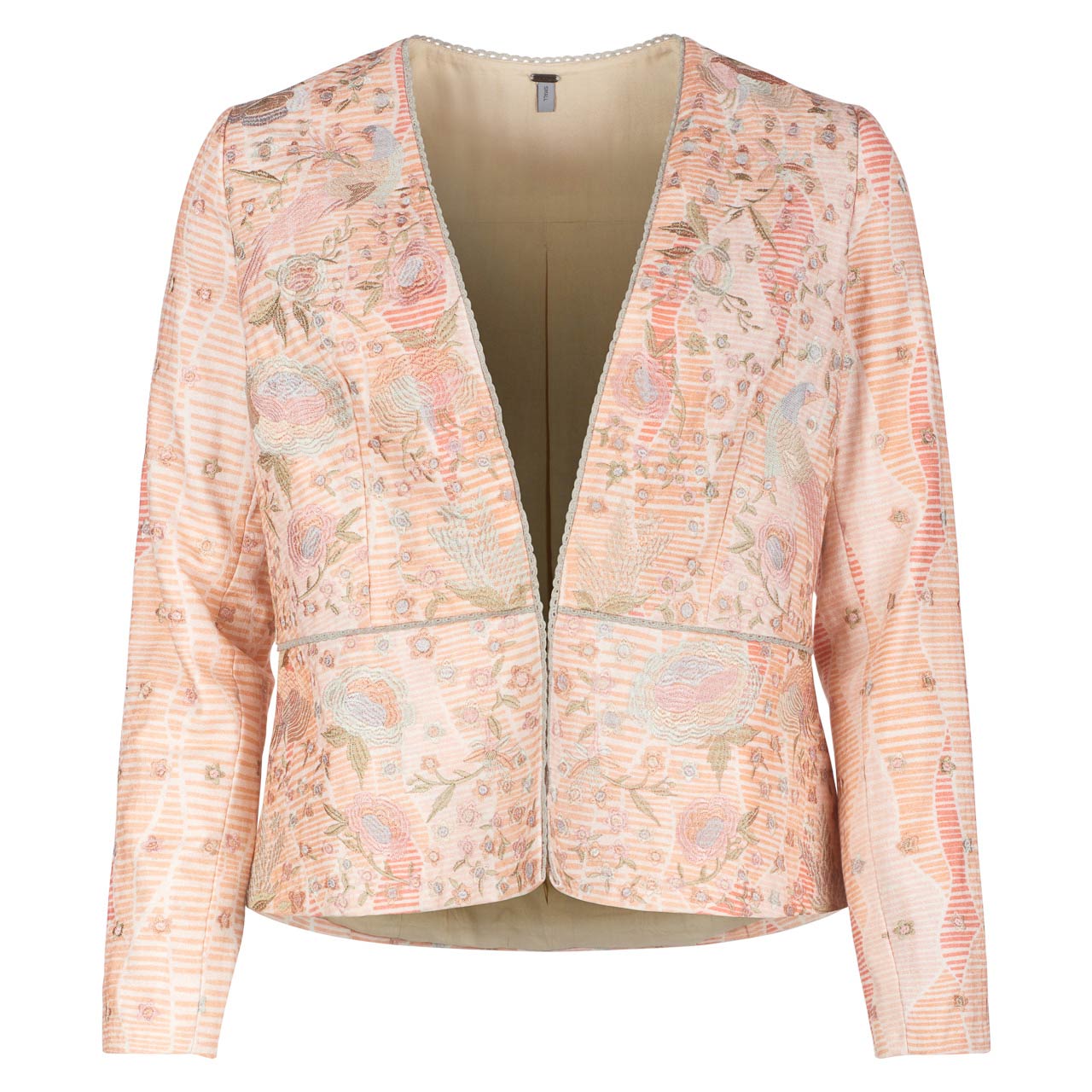 Jasmine Embroidered Coral Jacket