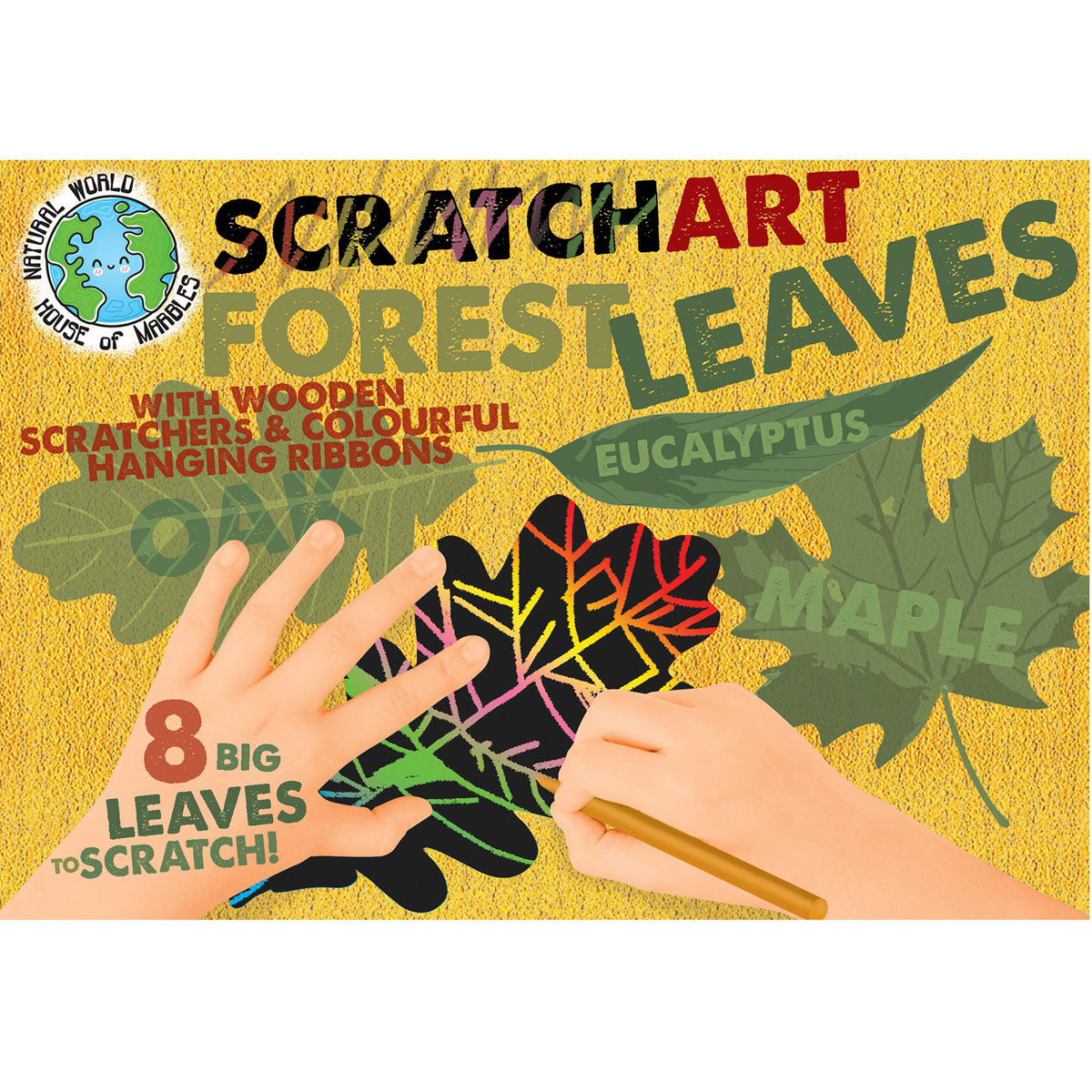 Scratch Art Forest Leaves