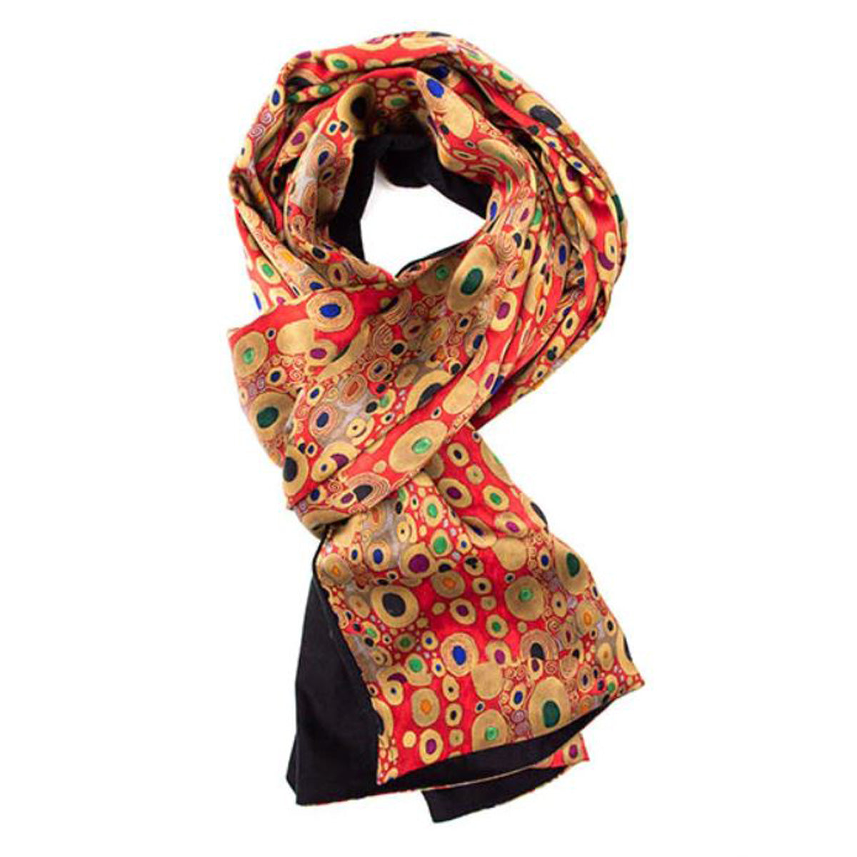 Klimt Red Poshmina Scarf