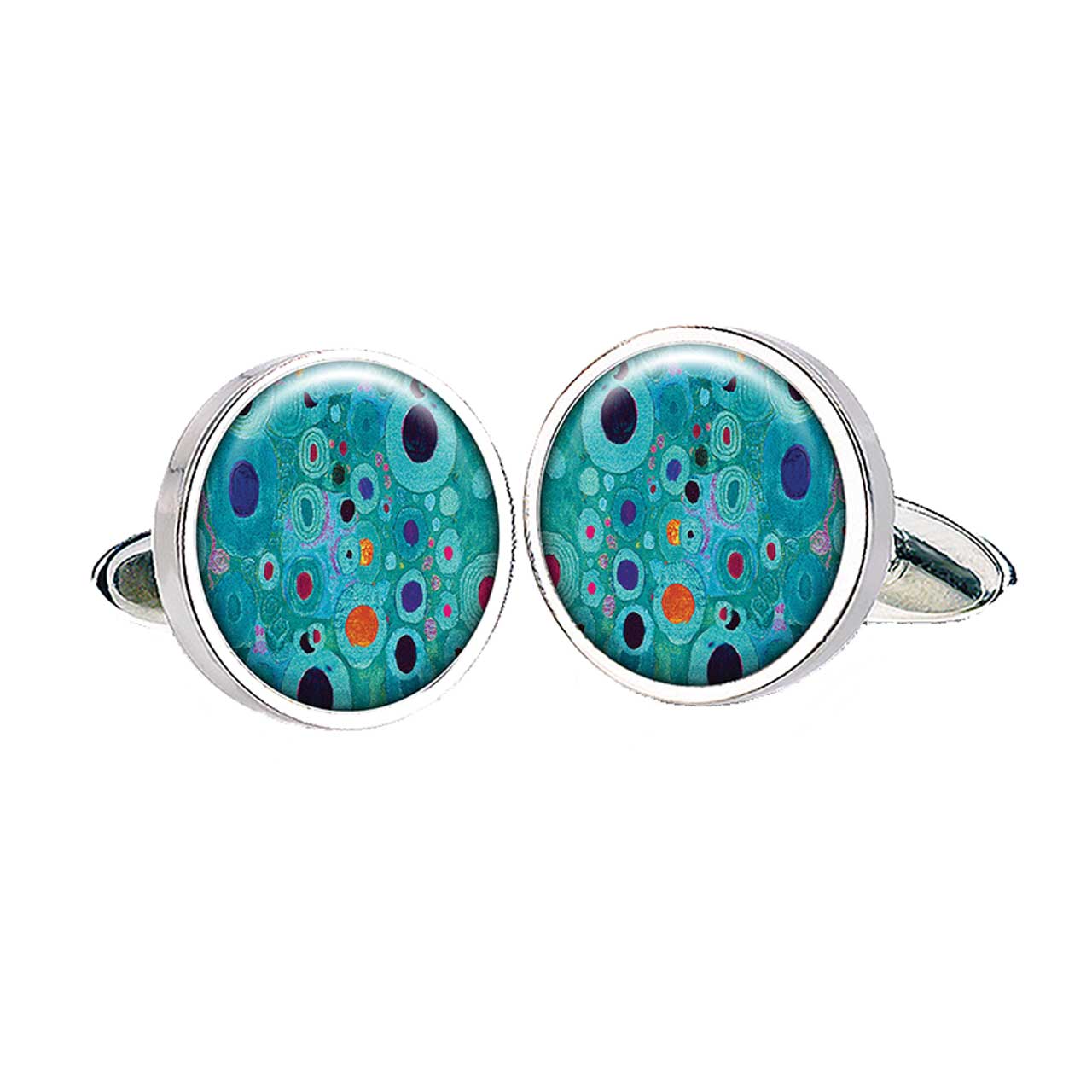 Klimt Turquoise Cufflinks Glyndebourne Shop