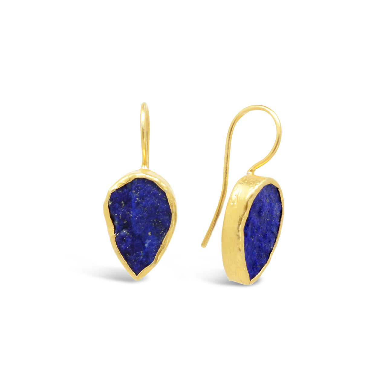 Lapis Pear Earrings