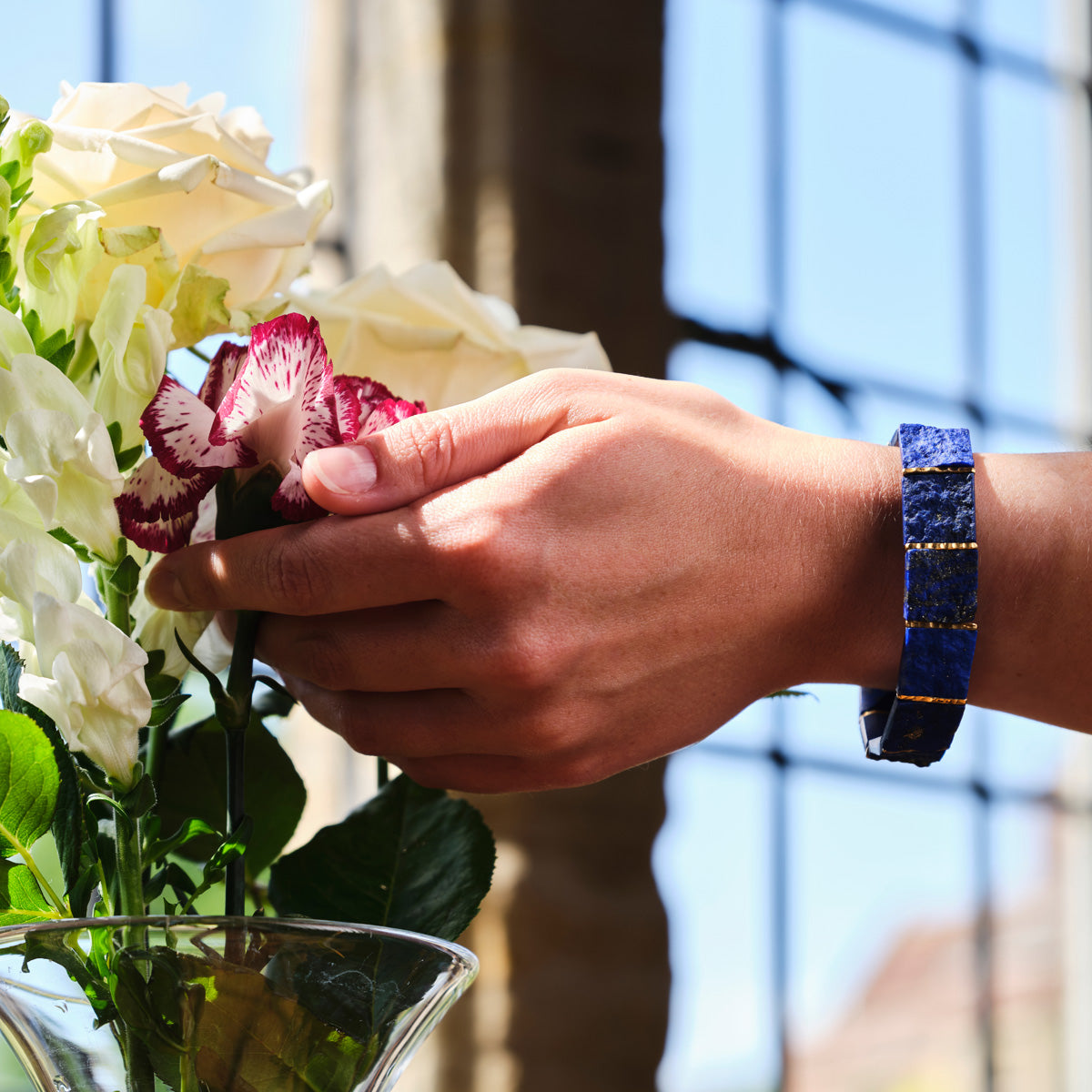 Lapis Lazuli Tab Bracelet