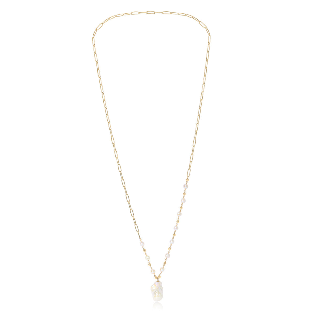 Large Irregular Pearl Pendant necklace Glyndebourne Shop