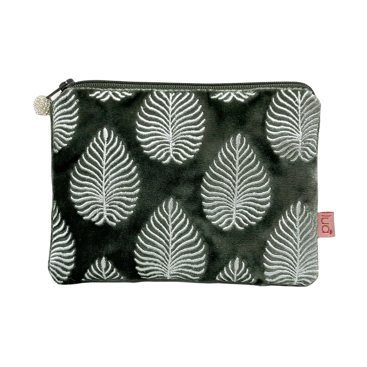 Leaf Sage Velvet Purse