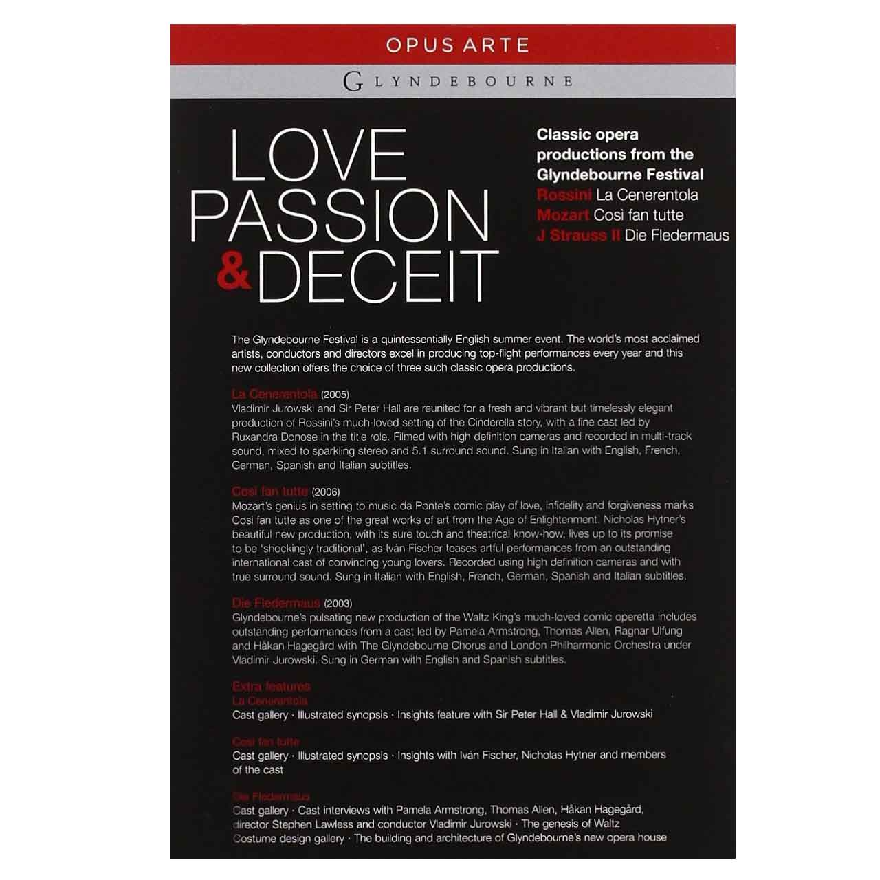 Love, Passion & Deceit DVD Box Set Glyndebourne Shop