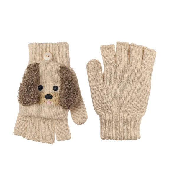 Puppy Knitted Gloves