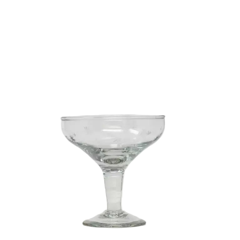 Etched Stars Champagne Coupe