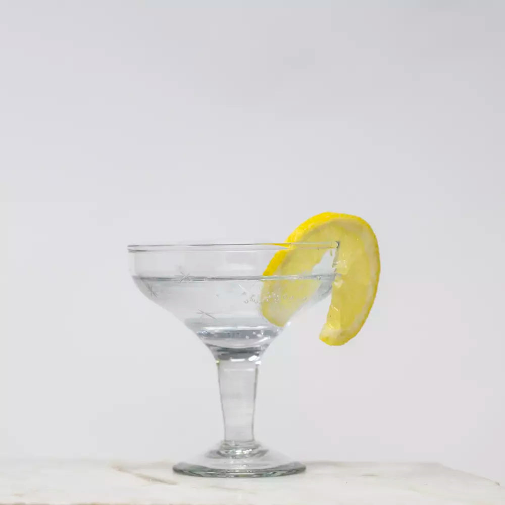 Etched Stars Champagne Coupe