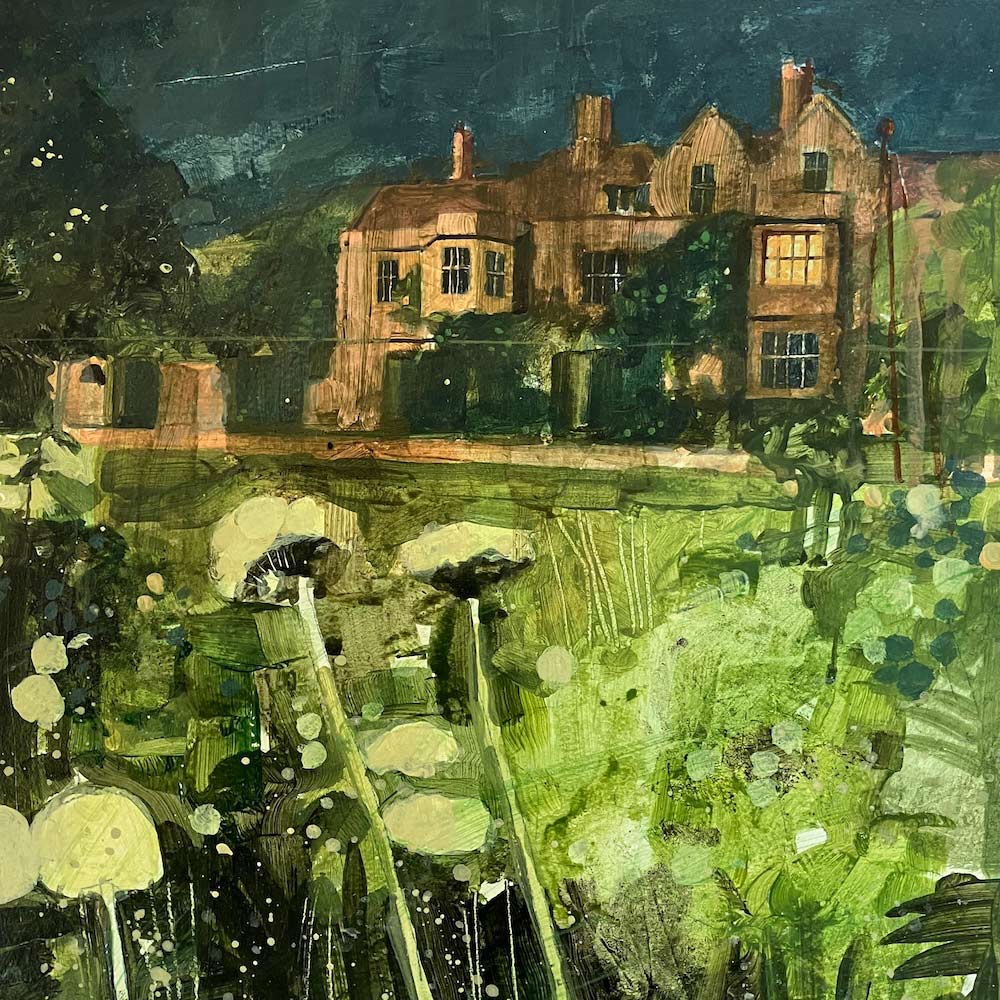 Glyndebourne House at Night By Julian Sutherland-Beatson