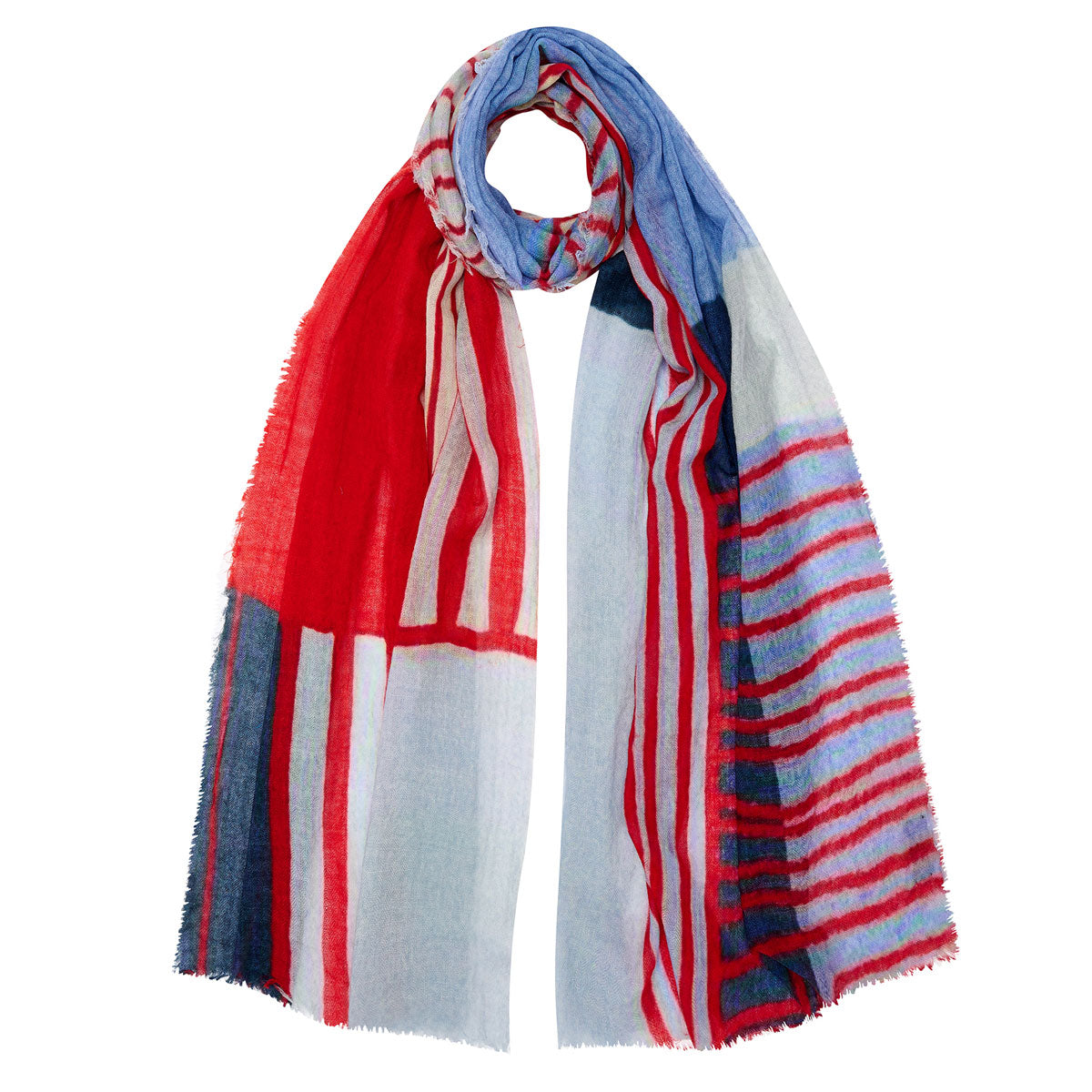 Metro Stripe Wool Scarf