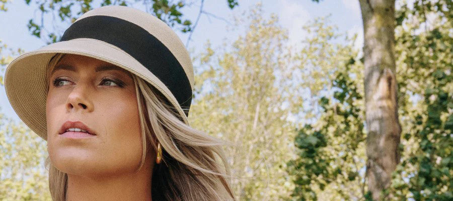 Miley Cloche Wide Ribbon Hat