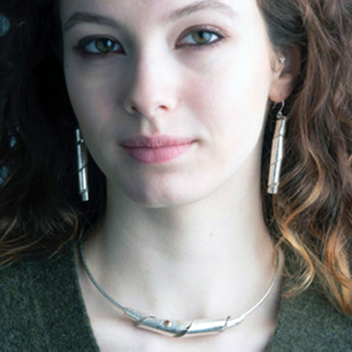 Curled Leaf Earrings