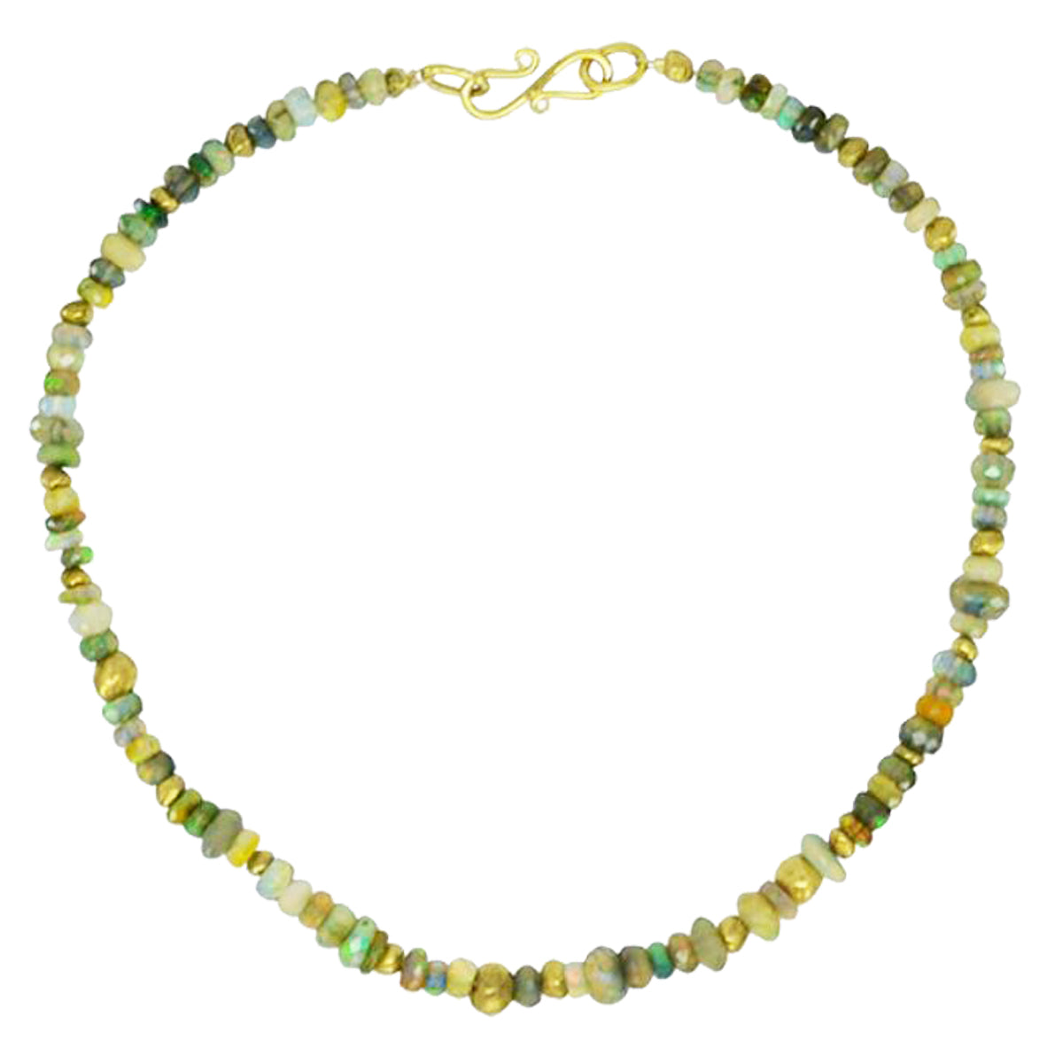 Opal & Gold Nugget Necklace