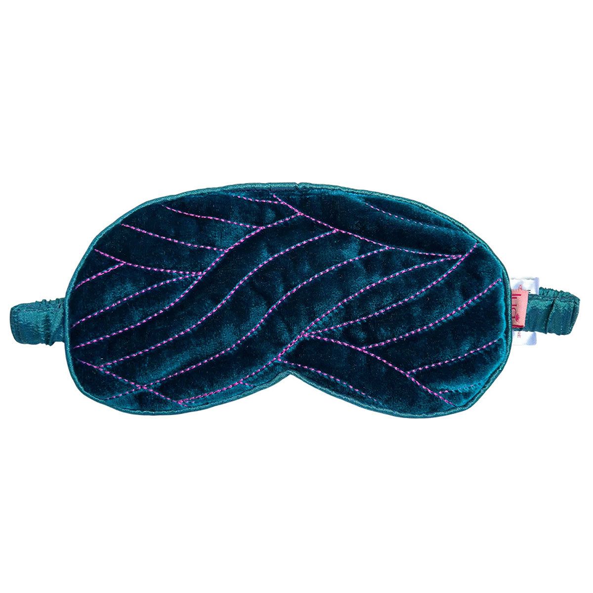 Opera Velvet Teal Eye Mask