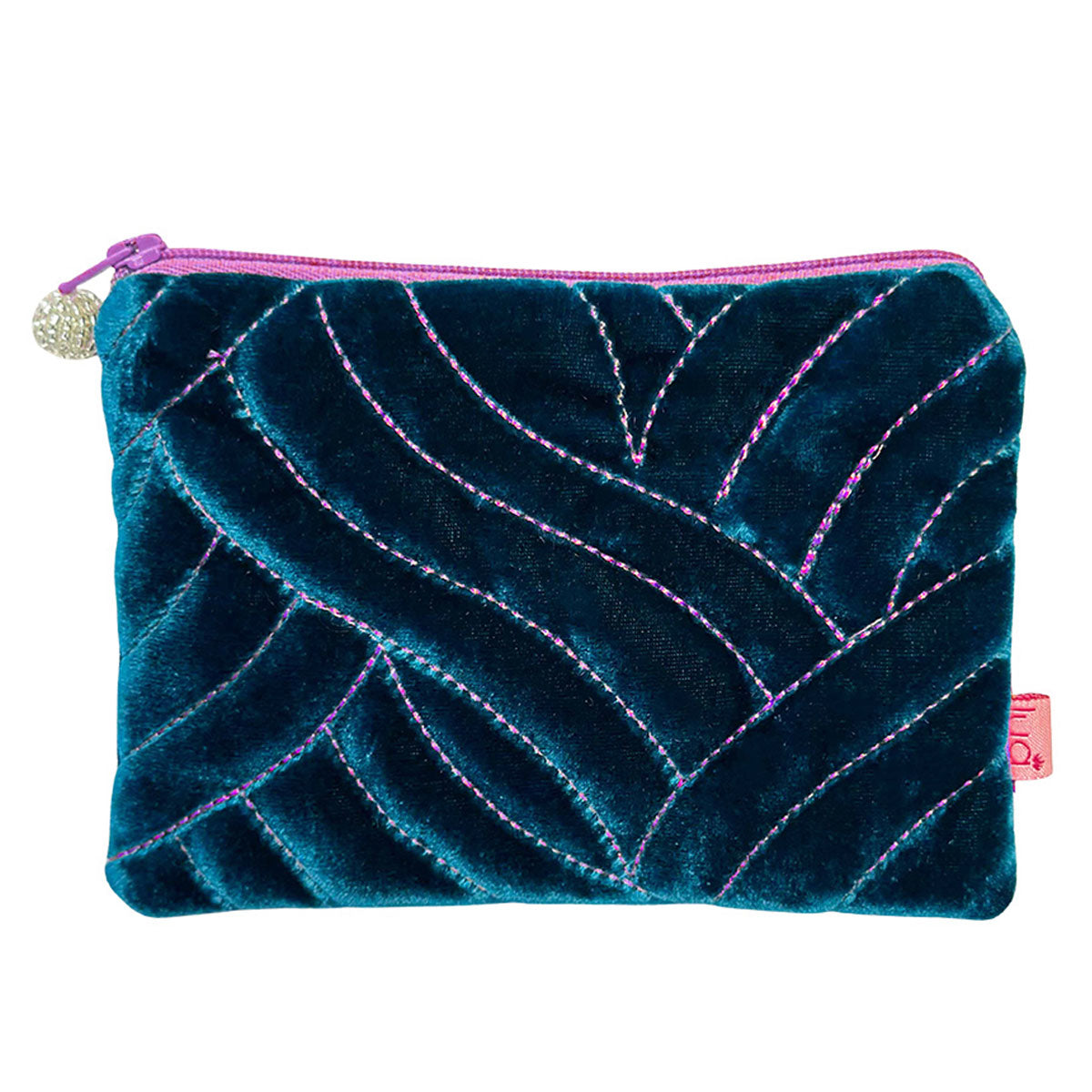 Opera Velvet Teal Purse