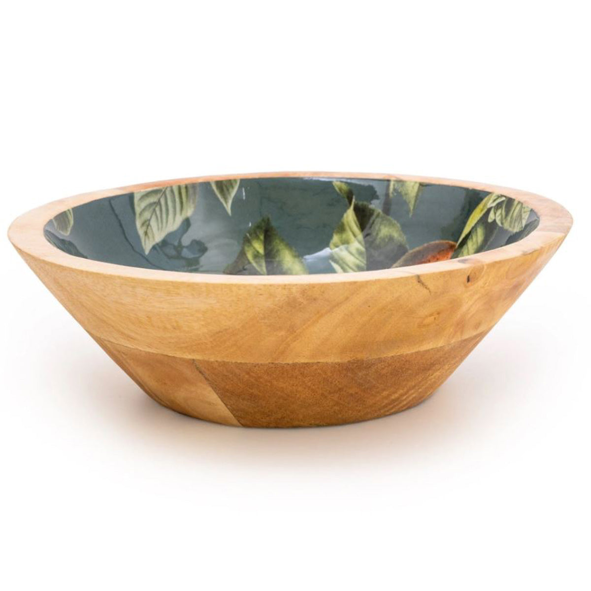 Handcrafted Orange and Mango wood Salad Bowl