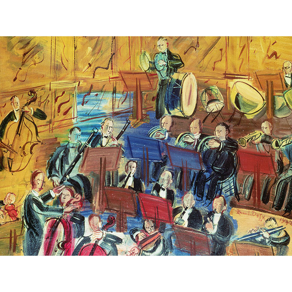 Orchestra, 1942 Greetings Card by Raoul Dufy Glyndebourne Shop