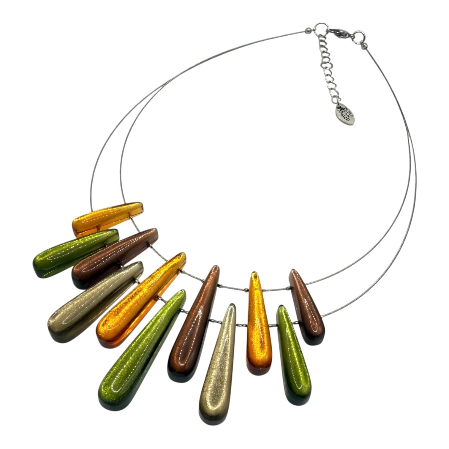 Pistachio Teardrop Necklace