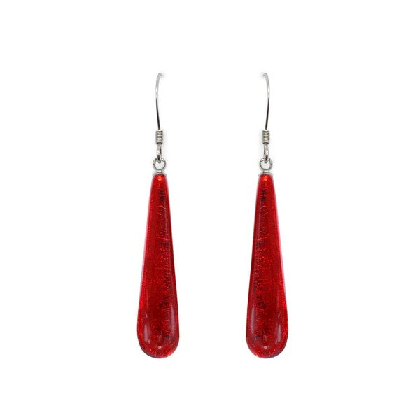 Red Teardrop Earrings