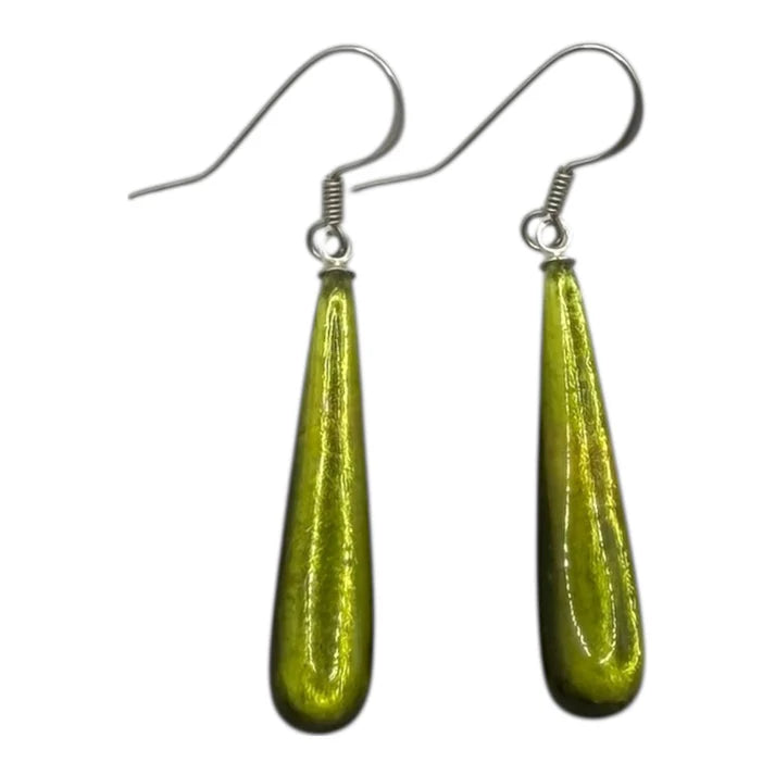 Pistachio Teardrop Earrings