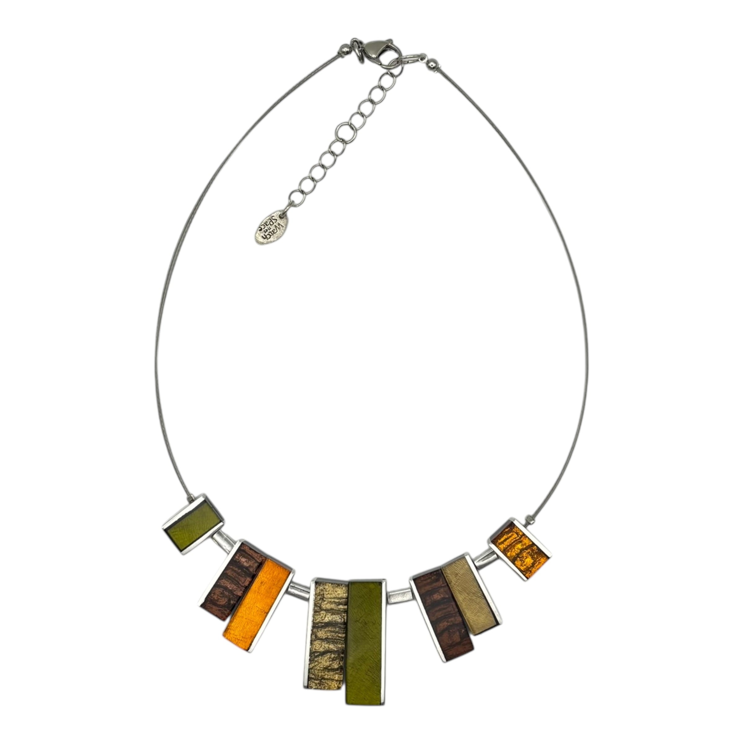 Pistachio Ribbon Necklace