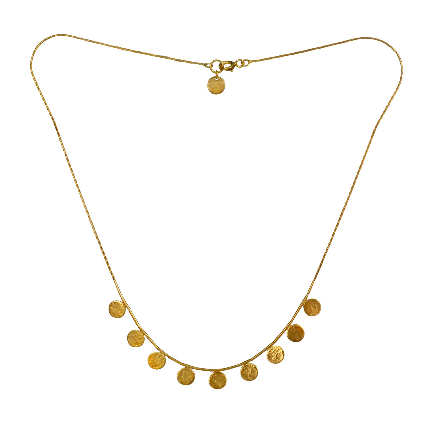 Paillette Gold Short Necklace