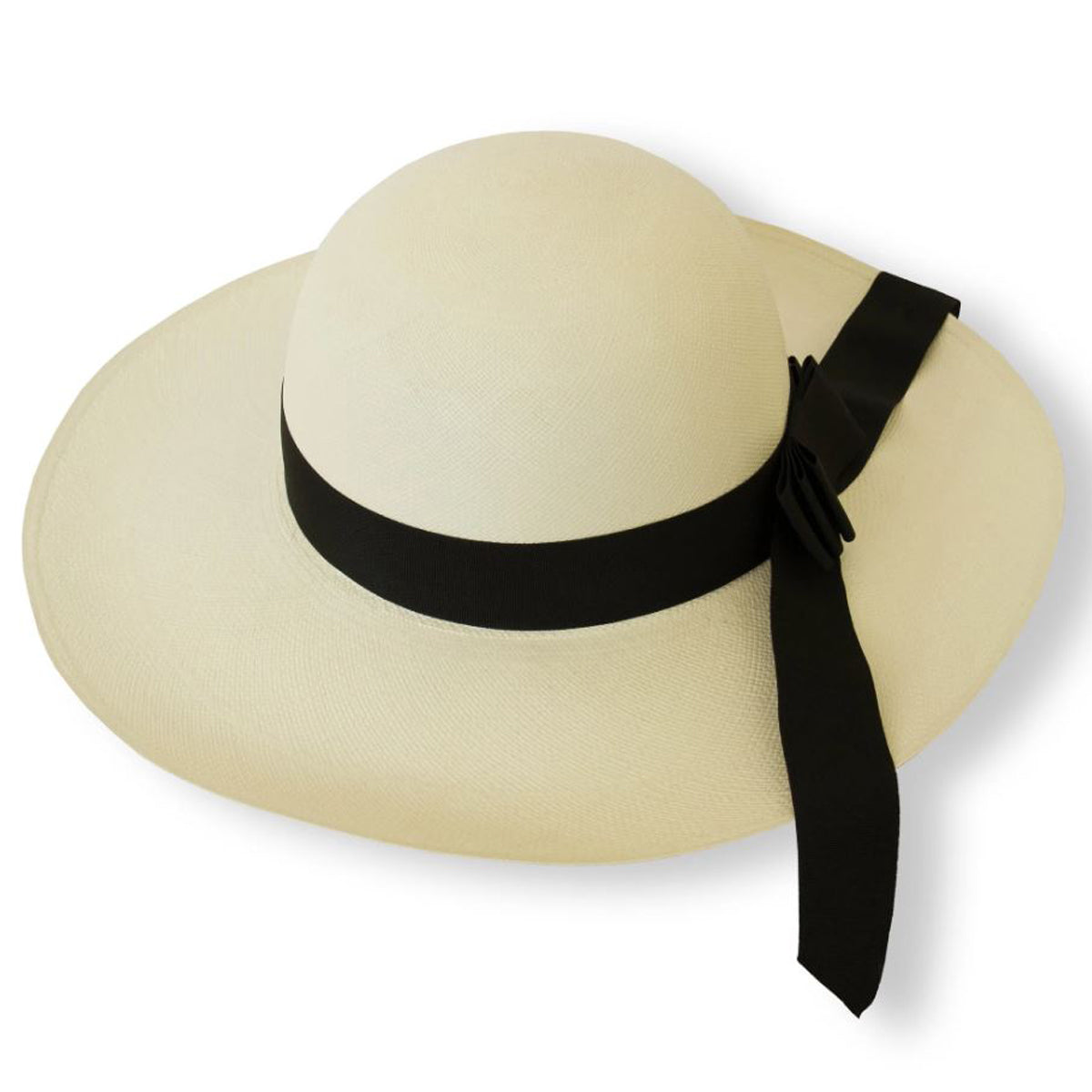 Panama Sun Hat & Black Bow Glyndebourne Shop