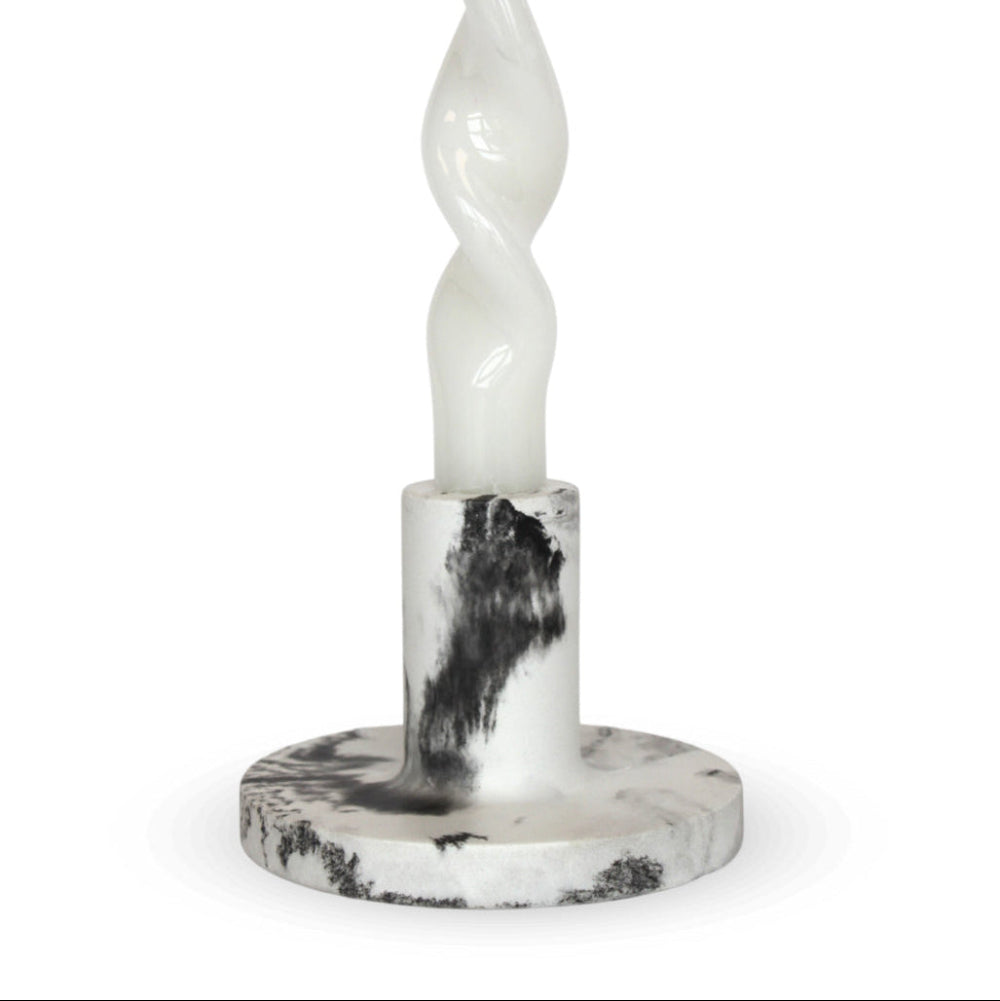 Peppered Black Candle Holder