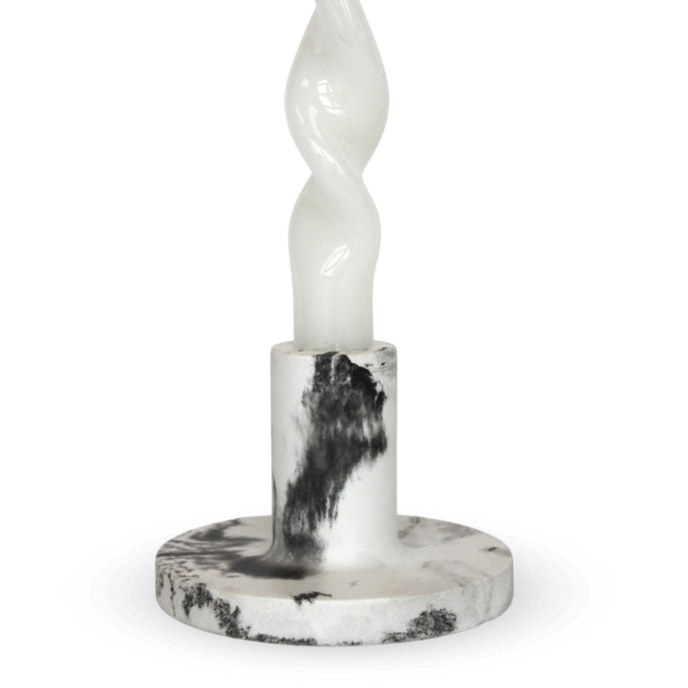 Peppered Black Candle Holder
