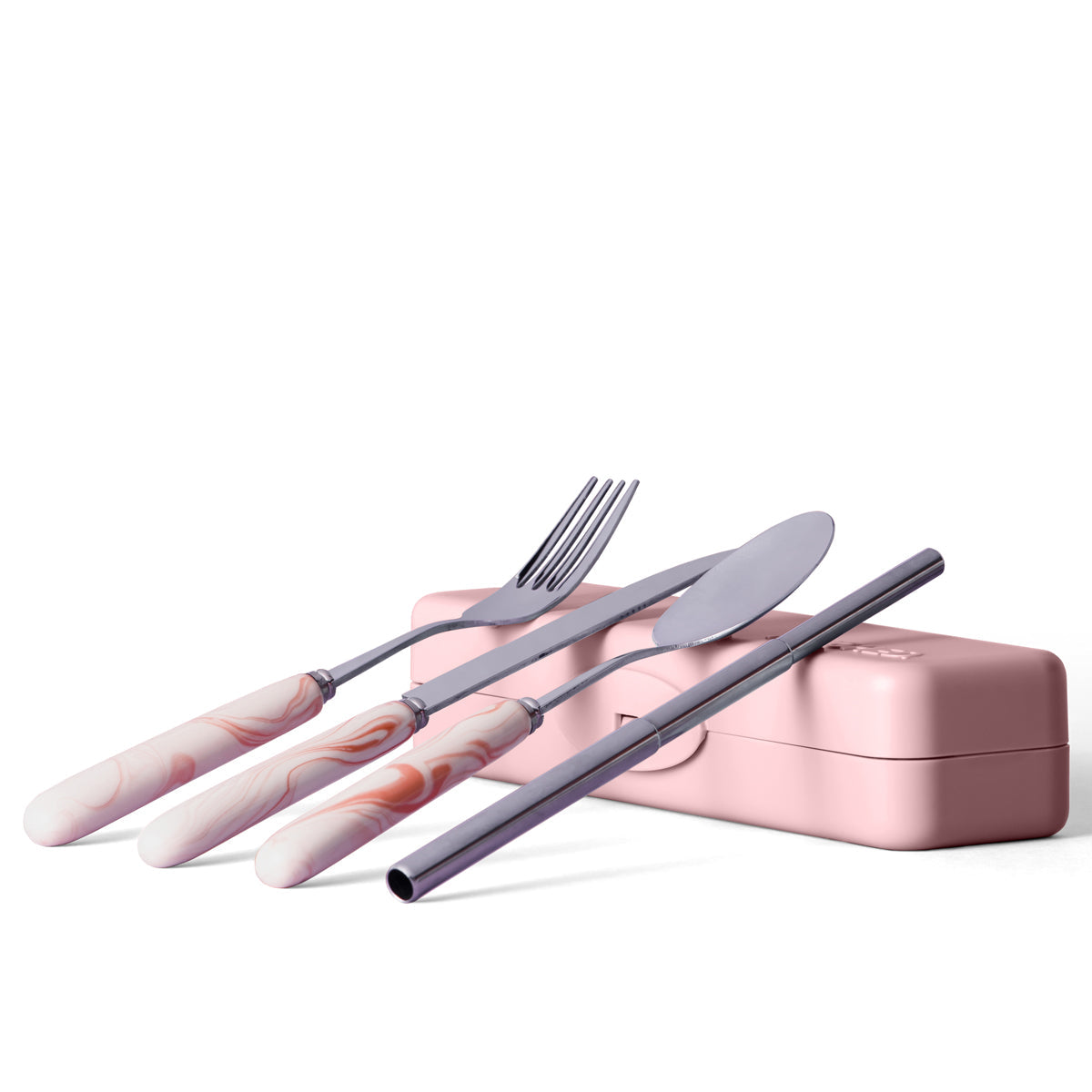 Pink Travel Cutlery Set