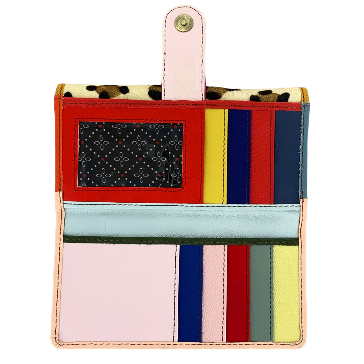 Pink & Leopard Esme Leather Wallet