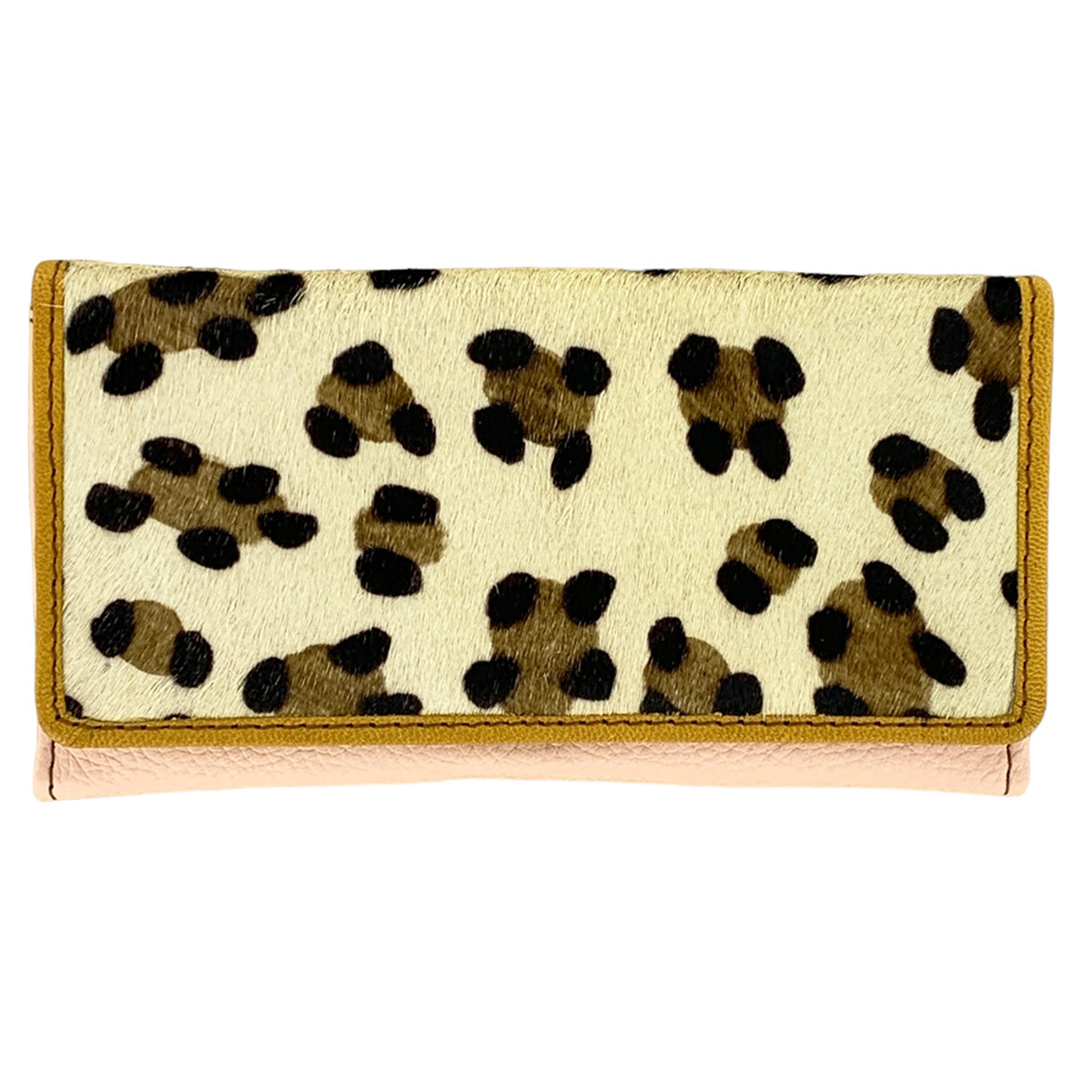 Pink & Leopard Esme Leather Wallet