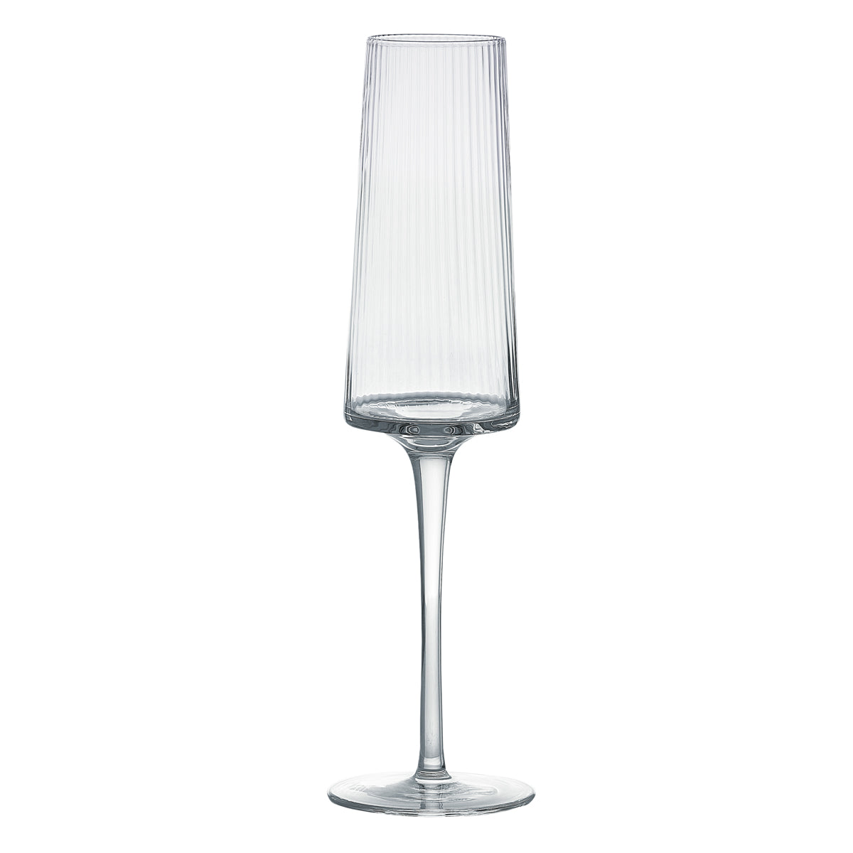 Ribbed Glass Champagne Flutes Glyndebourne Shop