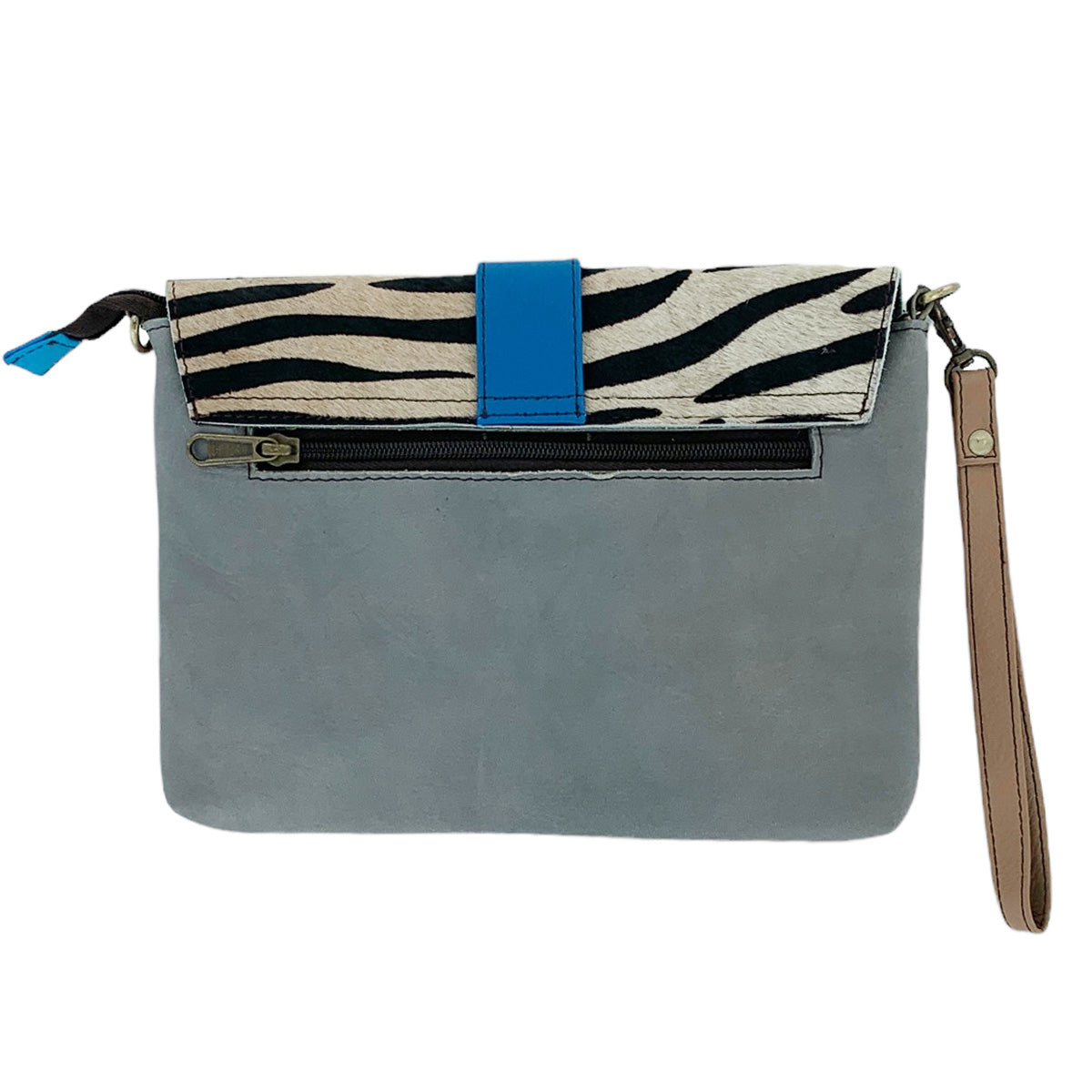 Pink Leather Saddle Bag