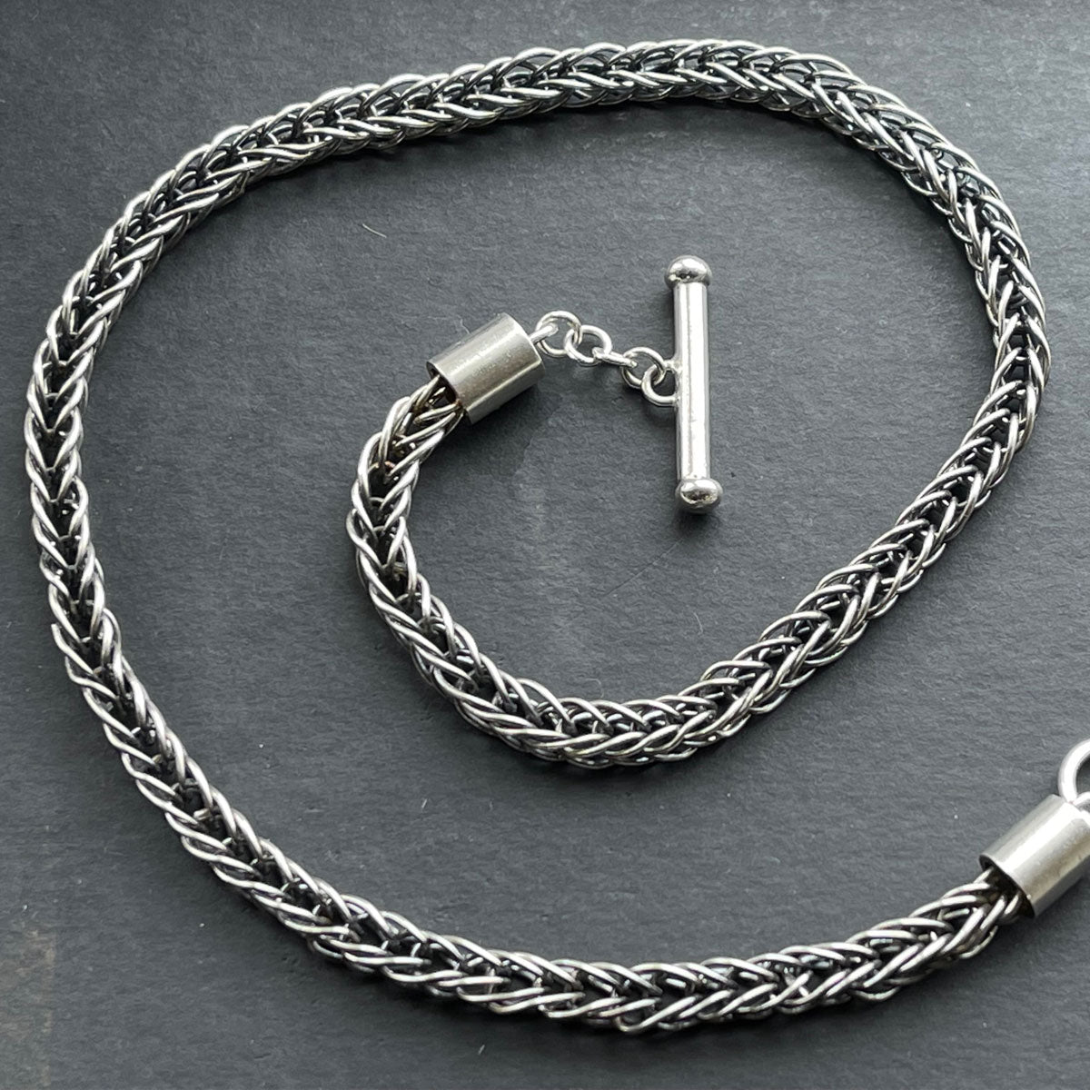 Silver Etruscan Chain Handmade Necklace Glyndebourne Shop