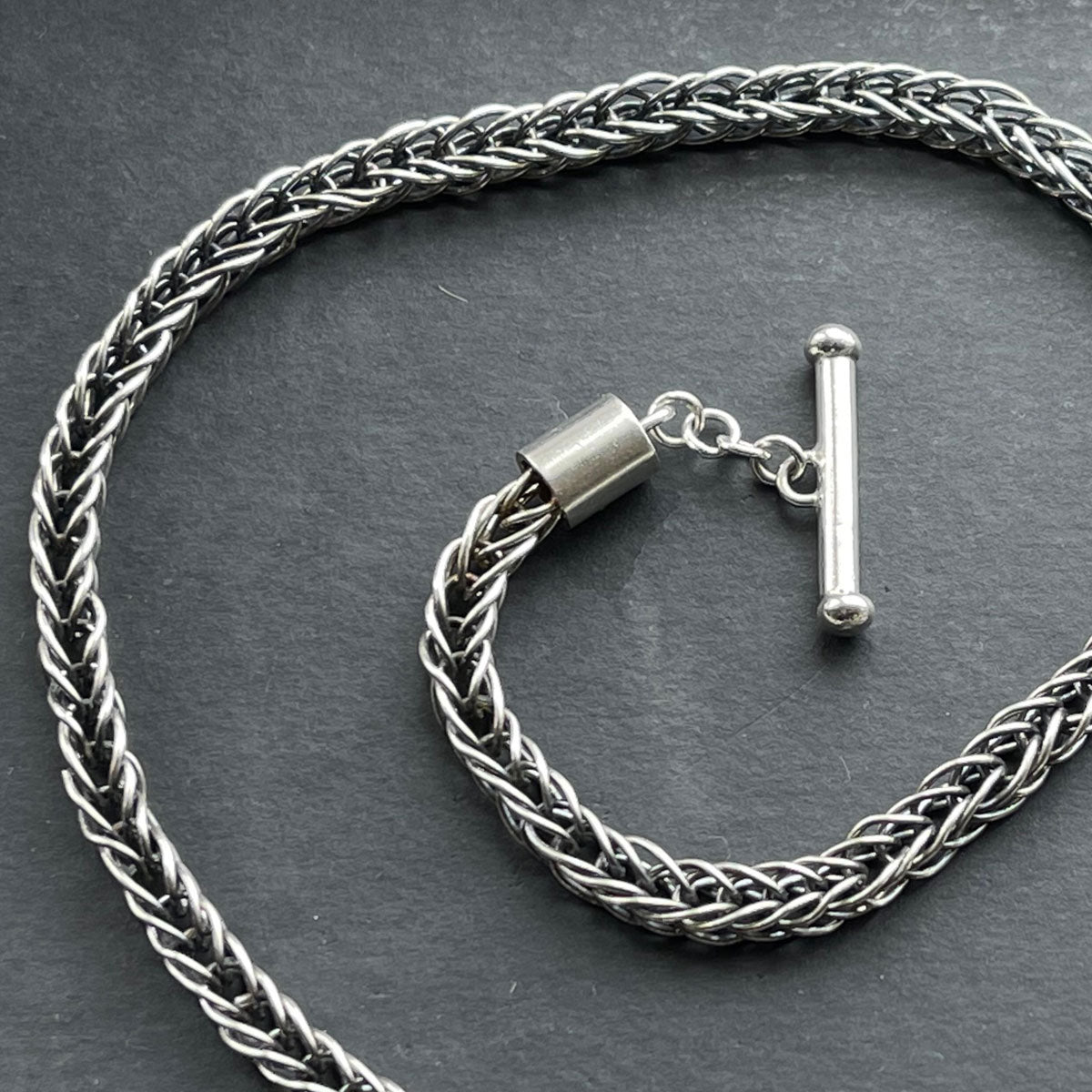 Silver Etruscan Chain Handmade Necklace Glyndebourne Shop