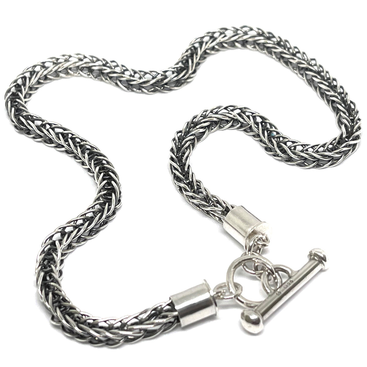 Silver Etruscan Chain Handmade Necklace