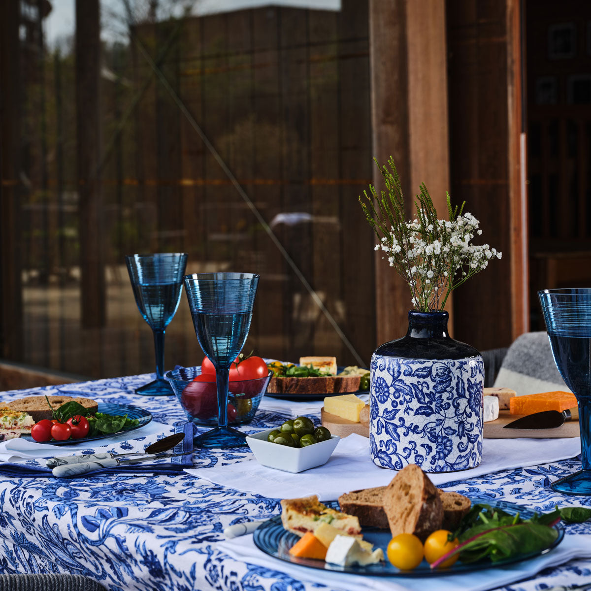 Sussex Skies Blue Picnic Wine Glass Glyndebourne Shop