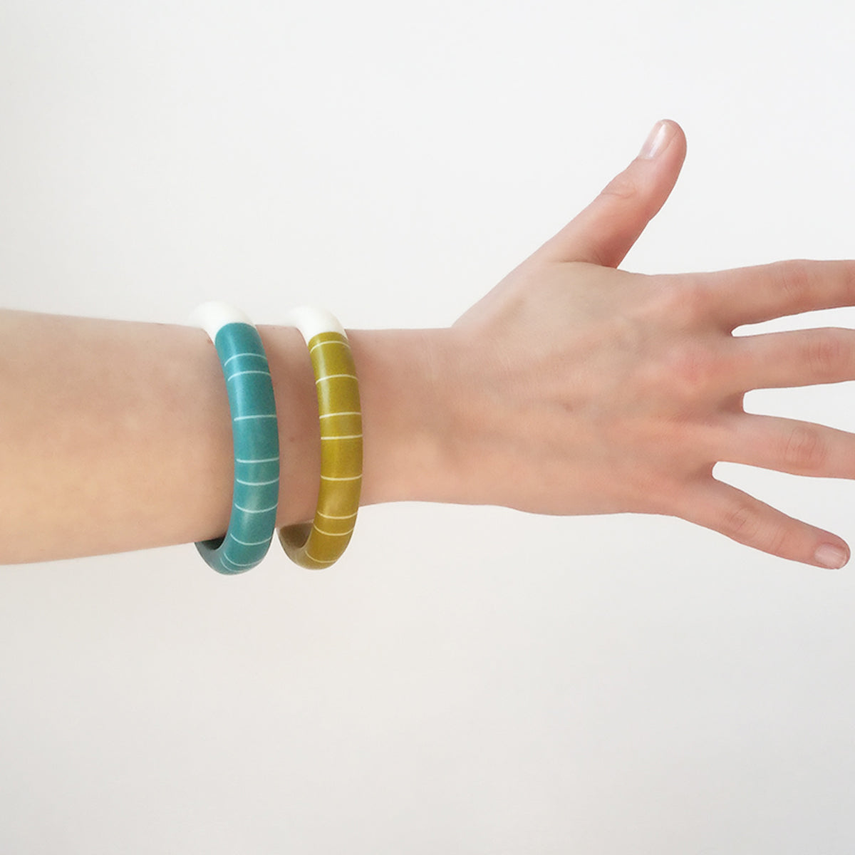 Teal & Black Lunula Bracelet Glyndebourne Shop