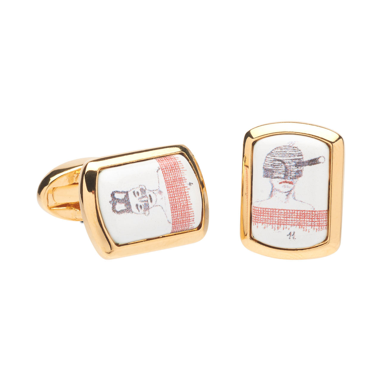 The Rake's Progress 'Bedlam' Crown Cufflinks by David Hockney Glyndebourne Shop