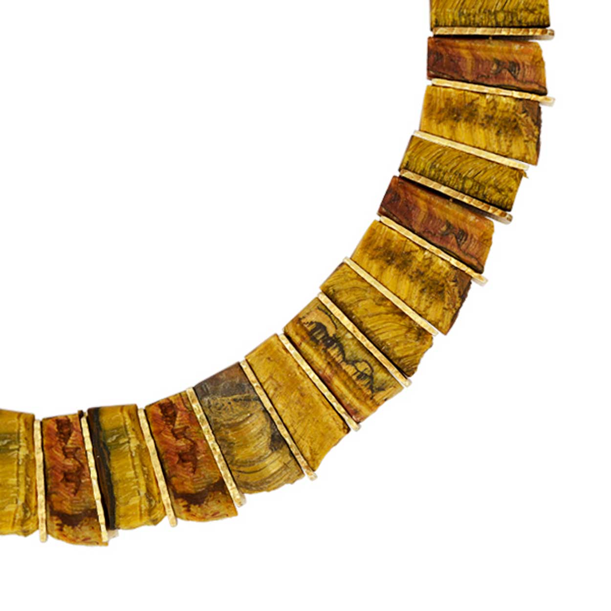 Tigers Eye Tab Necklace