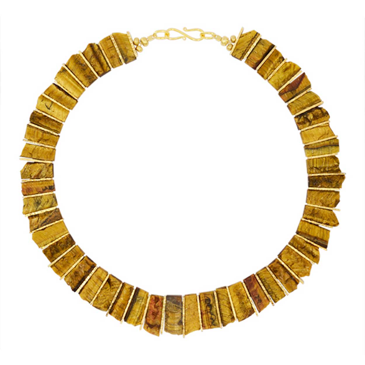 Tigers Eye Tab Necklace