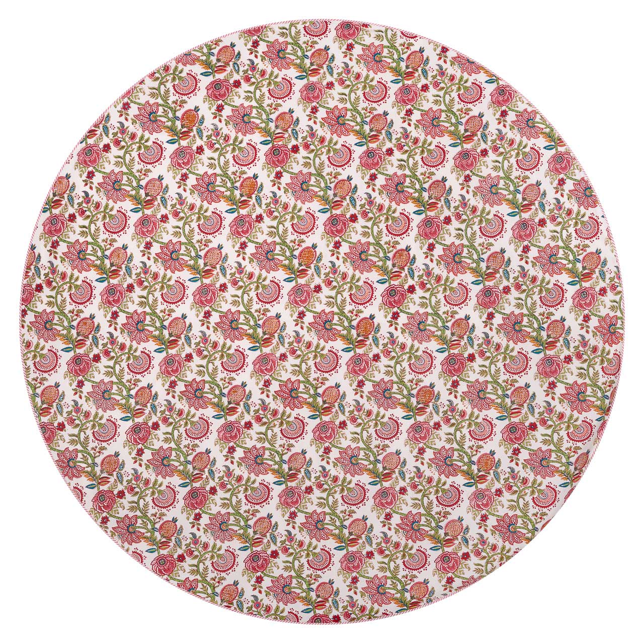 Tortola Flower Round Cotton Tablecloth Glyndebourne Shop