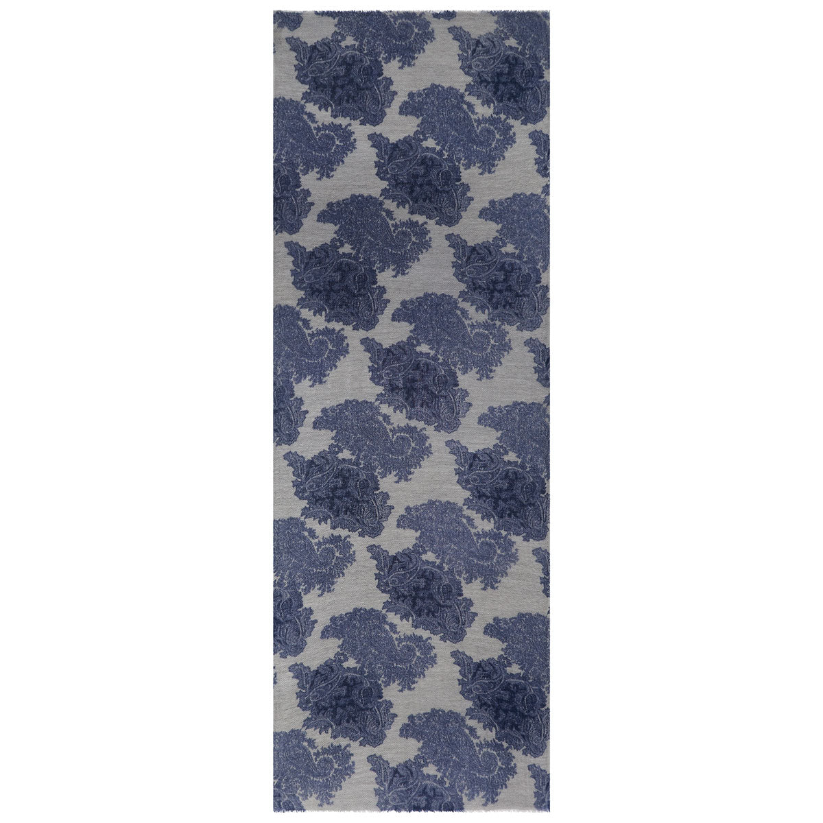 Wool & Cashmere Dark Blue Scarf Glyndebourne Shop