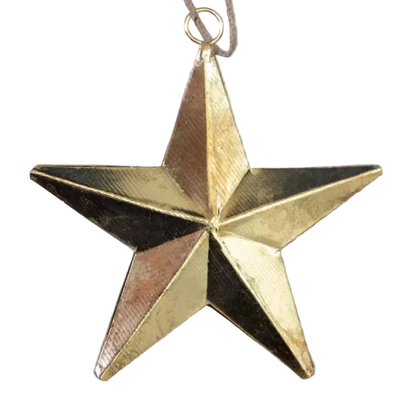 gold hanging star