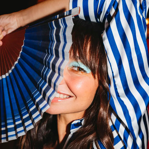 Blue fan