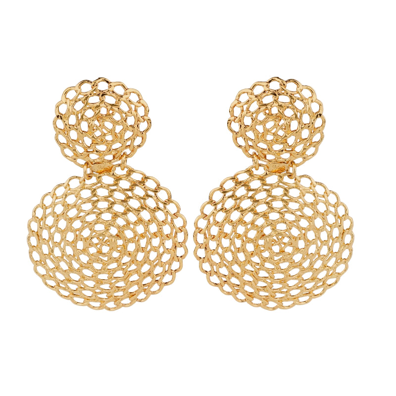 Gold drop earrings