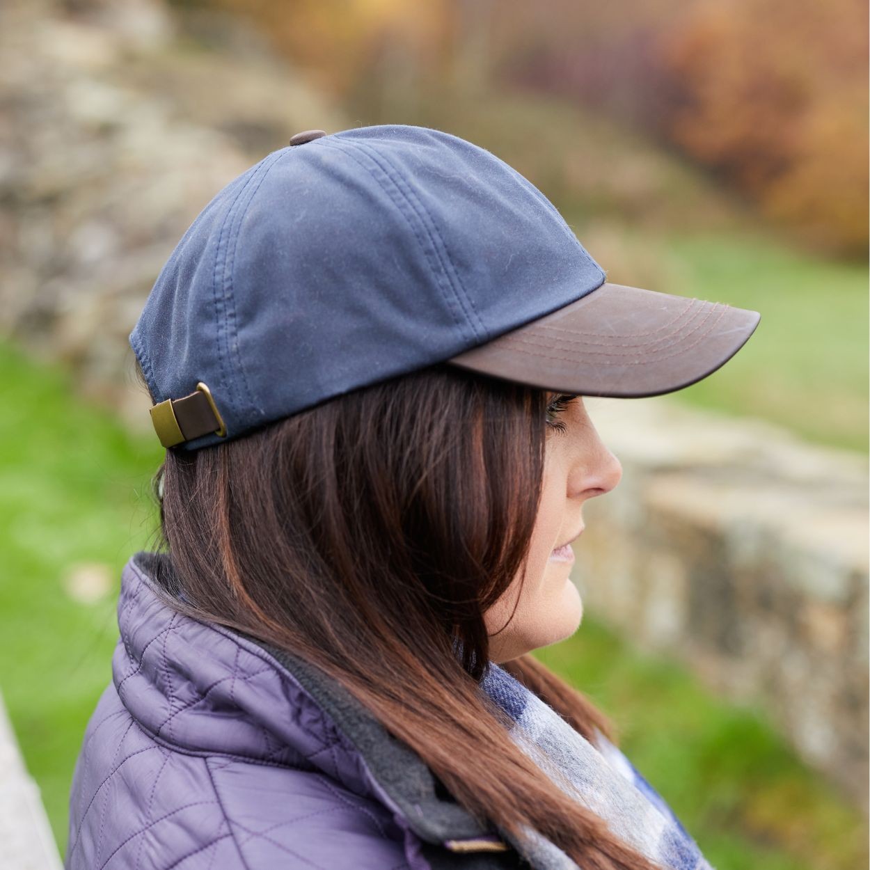 Navy Wax Baseball Cap