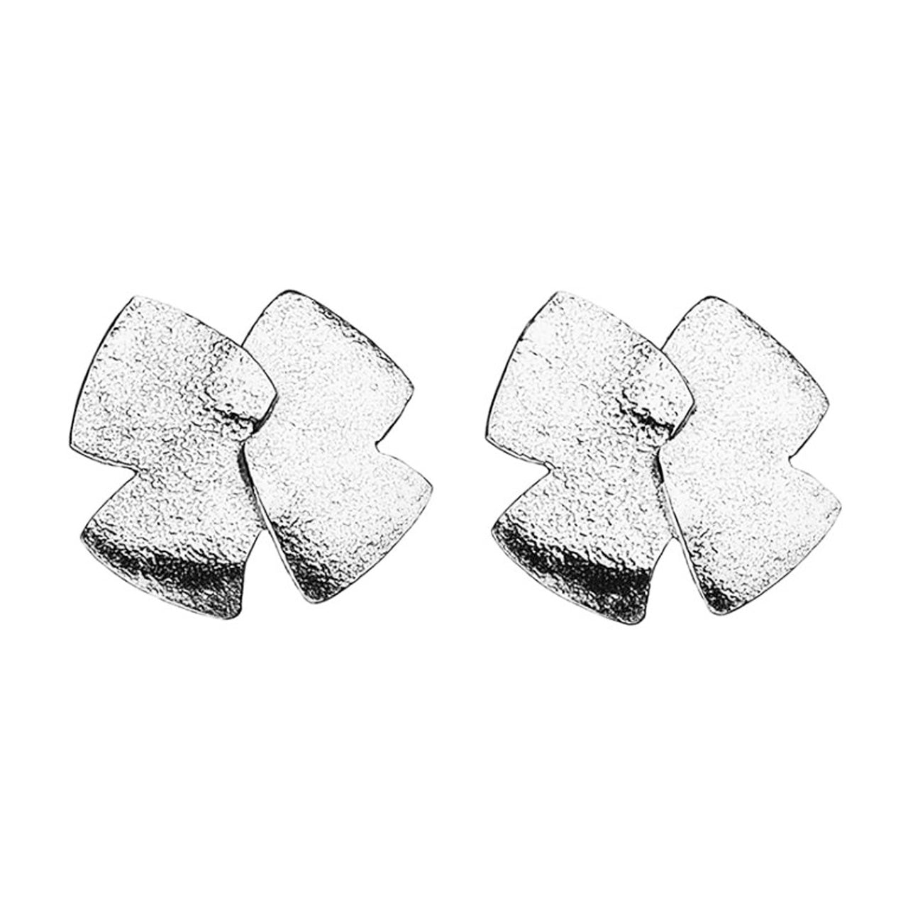 Bedrock Medium Flower Earrings Pierced & Clip