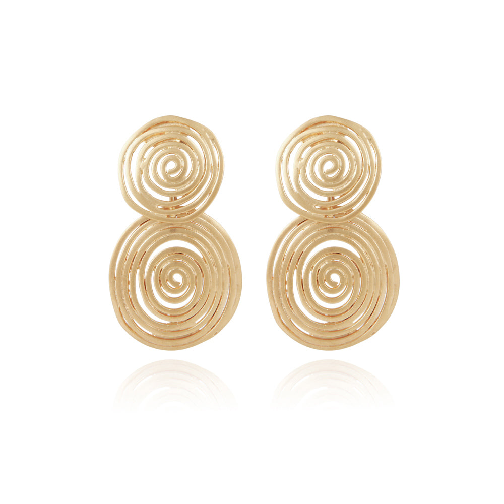 Wave Small Gold Earrings